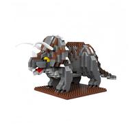 Juego de construcción de Micro Mini Tricerátops Modelo También Puede Servir como decoración para aliviar el estrés en los Adultos, además de ser relacionado con los Dinosaurios.