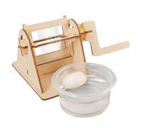 Juego de construcción de modelo de ciclo de vida de gusano de seda de madera para niños, juguete educativo para aprender ciencia y mejorar las habilidades prácticas, juego portátil