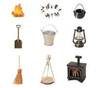 Juego de construcción de poliestireno para mochileros, incluye lámpara de cepillo, cuerda, radiancias, proyecto de manualidades, estufa al aire libre, modelo de hobby, decoración de escritorio