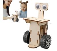 Juego de construcción de robots de madera, bloques de robot de motor finos, rompecabezas de robots de madera | Rompecabezas de kits de robots para niños, kits de ciencias de educación y juguetes