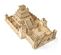 Juego de construcción de rompecabezas 3D de madera para adultos, kit creativo de bricolaje, kit de manualidades como decoración y regalo (ruinas)