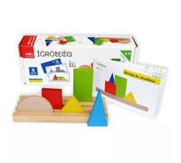 Juego de construcción lógica, madera