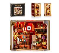 Juego de construcción mágica de libro Nook con LED, 3,6 mm, mini sujetalibros DIY para librería y decoración del hogar, 1015 piezas, sujetalibros en miniatura, bloques de construcción para niños