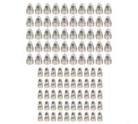 Juego de consumibles de cortador de plasma: punta de electrodo de 0.5 mm y boquilla para linterna P80, compatible con máquinas CUT-70/CUT-80/CUT-100/CUT-120, paquete de 50 (1.7 mm)