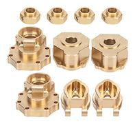 Juego de Contrapesos de Latón RC para, Kit de Carcasa de Transmisión de Portal Trasero de Latón de Primera Calidad para Mejorar la Estabilidad y la Escalada, Gran Actualización para 1/10