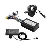 Juego de controlador de motor sin escobillas con panel de visualización LCD, sistema de acelerador de pulgar de 24 V, 36 V, 48 V, 250 W, componentes de bicicleta eléctrica para manillares de 22.2 mm