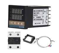 Juego de controlador de temperatura PID digital 3 piezas 0-400 ℃ Controlador de temperatura Juego de módulo de relé termopar (40A)