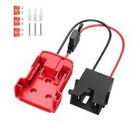 Juego de conversión de adaptador de corriente de batería de 18 V, 12 AWG, conectores de arnés de cableado con fusibles para un adaptador de corriente mejorado seguro para juguete