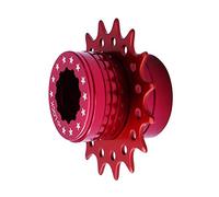 Juego de conversión de Cassette Shimano, para Bicicleta Fixie de una Sola Velocidad, 16 Dientes, Color Rojo