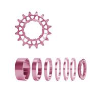 Juego de conversión de una sola velocidad para bicicleta de montaña, con espaciador y anillo de bloqueo, 16T 18T, casete de velocidad individual, casete de cabestrillo