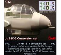 Juego De Conversión Junkers Ju 88C-2 Revell Caza Nocturno 1:32 Kit De Modelo