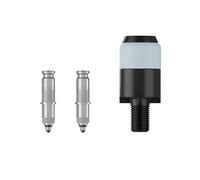 Schwalbe Kit de conversión Clik Valve + adaptador de cabezal de bomba SCV gris