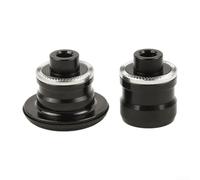 Juego de convertidor de adaptador de eje pasante de liberación rápida para cubo de bicicleta, eje delantero M9 a eje trasero de 15 mm M10 a eje de 12 mm compatible con 8-11 velocidades y 12