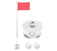 Juego De Copa De Golf Y Banderas - Poner La Bandera Verde | Golf Retráctil Que Pone Bandera Verde Con Taza | Práctica Gollf Flagpole | Estigos De Bote Gollf Resistente Para Entrenamiento