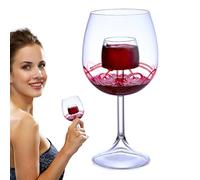 Juego de copa de vino de fuente - Degantre de fondo plano, tazas de copa aireativas | Elegante regalo de degustación de pantalla de vidrio, de vertido de vino decorativo con forma