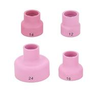 Juego de Copas Tig de Cerámica, Kit de Copas Tig de Cerámica Equipo de Soldadura Tig 12# 14# 16# 24# 2,4 Mm Diámetro Interior del Orificio Central Cerámica Tig, Equipo de