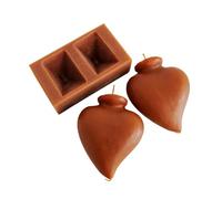 Juego de Corazones de Miel para Endulzar el Amor - Velas Esotéricas con Aceite de Unión e Instrucciones | Ritual para Recuperar a Tu Ex, Reconciliación y Atraer Pareja | 2 Velas Artesanales