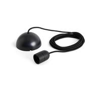 HAY Lámpara colgante Common Pendant Cord set Ø12 cm Soft black