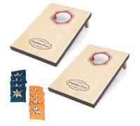 Juego de Cornhole de exterior para niños y adultos con 8 bolsas de arena y 2 tablas de Cornhole, juego de playa