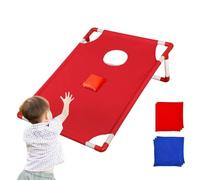 Juego de Cornhole para niños, juguete de movimiento activo portátil, con bolsa de almacenamiento y bolsa de arena, un juego de cornhole portátil, para jardín, camping, césped, interior, fiesta