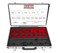 Juego de coronas bimetalicas HSS 19-76mm Holzmann lss17tlg