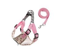 Juego de correa de arnés para perro, sin tirones, ajustable, chaleco de flores para mascotas, a prueba de escapes, caminar, correr, arnés de entrenamiento para gato, cachorro, perro pequeño y mediano,