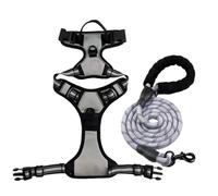 Juego de correa para el pecho para mascotas, correa retráctil de nailon grande para perro, correa de pecho segura y cómoda para pasear perros, varios tamaños y colores son opcionales.