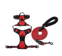 Juego de correa para el pecho para mascotas, correa retráctil de nailon grande para perro, correa de pecho segura y cómoda para pasear perros, varios tamaños y colores son opcionales.