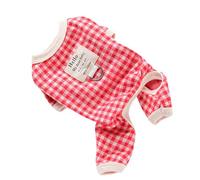 Juego de Correa para Ropa para Perros, Ropa Roja Transpirable para Cachorros con Correa, Suave, Conveniente, Mantiene el Calor, Lindo para el Verano para Bichon Frise para