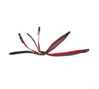 Juego de correas de acordeón de cuero sintético con dos correas idénticas que proporcionan equilibrio y apoyo mientras tocas varios estilos de música en tu instrumento (rojo)