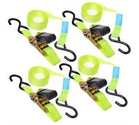 Juego de correas de amarre 4 correas de amarre con 25 mm 2 piezas de tracción...