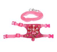 Juego de Correas de arnés de hámster, Correa de Pecho, C S | Cómodo para cobayas, hurones, chinchillas, hámster, mascotas aire, cuerda ajustable, animales pequeños