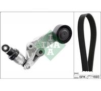 Juego de correas trapeciales poli V INA 529 0473 10 COROLLA (_E12_) 1.4 2001-