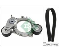 Juego de correas trapeciales poli V INA 529 0573 10 AUDI A3 (8L1) 1.9 2000-2003