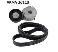 Juego de correas trapeciales poli V SKF VKMA 36110