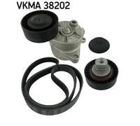 Juego de correas trapeciales poli V SKF VKMA 38202