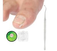 Juego de correctores para uñas encarnadas, 50 tiras alisadoras de uñas sin dolor con elevador de uñas, kit de herramientas para uñas encarnadas de fácil uso