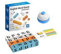 Juego de correspondencia de Letras - Juego de asociación de Palabras en inglés, Bloques de Alfabeto, para 3 años y más, guardería, Actividad, casa, Viajes, cumpleaños y