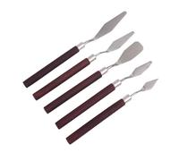 Juego de cortador de paleta de pintura al óleo de acero inoxidable, 5 uds., artesanías de artista, paleta de espátula, cuchillos for pintura de creación de arte