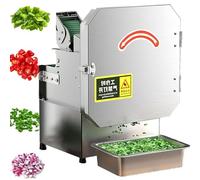 Juego de cortador eléctrico de verduras, picador de verduras comercial, procesador de alimentos y máquina picadora, para pimienta, cebolla verde picada, cebolla, cilantro, puerros, jengibre rallado