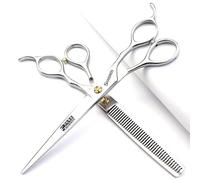 Juego de cortadora de pelo profesional de 6,5/7 / 7,5 pulgadas, cortadora de pelo afilada de acero inoxidable, tijeras especiales para peluqueros (7.5 - pulgadas - 2pc)