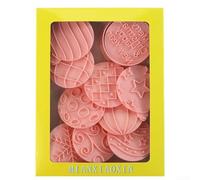 Juego de cortadores de galletas navideñas con 10 diseños de bolas de Navidad, hecho de material de polipropileno resistente para crear galletas y pasteles festivos