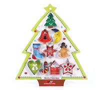 Juego de Cortadores de Galletas Navideñas de 10 Piezas Navidad Moldes para Galletas Moldes 3D de Galletas de Acero Inoxidable Moldes de Galletas Cortador copos de nieve, árbol de Navidad, Papá Noel