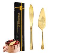 Juego de cortadores de pasteles de acero inoxidable, Juego de corte de pasteles de boda - Cortador de tartas de boda inoxidable | de corte de pastel duradero con mango ergonómico para fruta, que