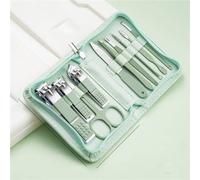 Juego de cortadores de uñas, cortaúñas de acero inoxidable, kit de manicura y pedicura, tijera de acero, herramienta de belleza para el cuidado de los oídos faciales, 10 Uds.