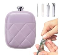 Juego de cortadores de uñas, herramienta de aseo profesional 4 en 1, cortaúñas con, para viajes, papá, marido, mujeres, ancianos, lugar de trabajo, salón de belleza y hogar