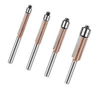 Juego de cortadores moldeadores fuertes de 4 partes, plan de doble buje preciso, formación facial de estrella de Navidad, muebles, bandas faciales y carpintería de madera dura