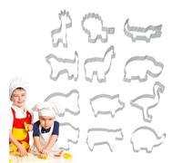 Juego De Cortadores Para Galletas | 12 Unidades De Cortador De Fondant En Acero Inoxidable | Molde Desmontable Para Postres Con Masas Blandas, Fondant, Chocolate, Sándwiches Y Pan