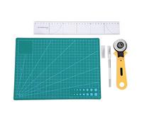 Juego de cortadores rotativos, kit de herramientas de artesanía hecho a mano, tapete de autocuración, tapete de corte de modelo de costura, para artesanos aficionados