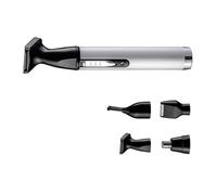 Juego de cortapelos profesional, recargable por USB, recortador de para cejas y nariz, cortapelos para barba, afeitadora, fácil de usar, recargable por USB para cejas y nariz